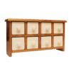 Handcrafted 8 Ceramic Drawers Chest with Wooden Box