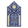 Islamic Prayer Mat Velvet Sajadah Lightweight with Floral Pattern