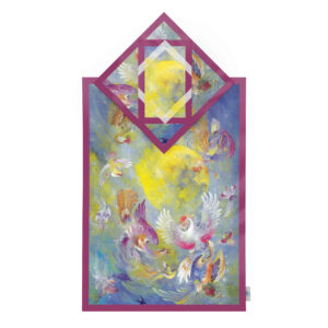 Islamic Prayer Mat Velvet Sajadah Lightweight with Phoenix Design