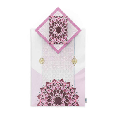 Islamic Prayer Mat Velvet Sajadah with Big Flowers Design