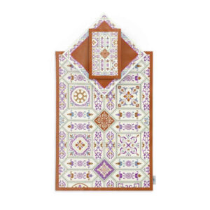 Islamic Prayer Mat Velvet Sajadah with Minimal Flowers Design