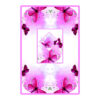 Islamic Prayer Mat Velvet Sajadah with Pink Butterfly Design