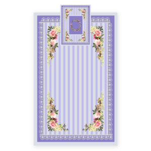 Islamic Prayer Mat Velvet Sajadah with Vintage Floral Pattern
