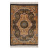 Authentic Persian Prayer Silk Rug Hand-Knotted & Luxurious Sajada Dastbaf