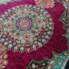 Authentic Persian Prayer Silk Rug Hand-Knotted & Luxurious Sajada Keyvan