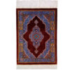 Authentic Persian Prayer Silk Rug Hand-Knotted & Luxurious Sajada