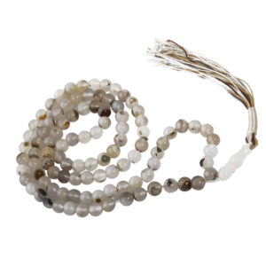 Islamic Sulemani Hakik Rosary Crafted with 101 Prayer Beads Tasbih Gray