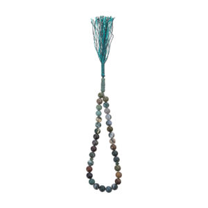 Islamic Agate Rosary Crafted with 33 Prayer Beads Tasbih Teal