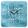 Clock with Islamic Design Featuring 4 Qul Surah Calligraphy Printed Elegance