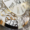Islamic Wall Clock with Wa In Yakad Calligraphy and Roman Numerals