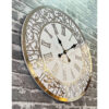 Islamic Wall Clock with Wa In Yakad Calligraphy and Roman Numerals