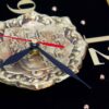 Islamic Decor Clock with Qul Hu Allah Hu Ahad Pottery Tile Design