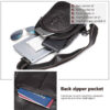 Leather Sling Shoulder Bag with Polyester Cotton Lining
