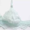 Lingerie Set Lace Bra & Thong With Dentelle Embroidery for Women