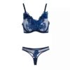 Lingerie Set Sexy Bra & Thong Guipure patchwork Floral-Designed