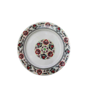 White Melamine Dinnerware Plate Set – Lightweight & Unbreakable (Pack of 6)