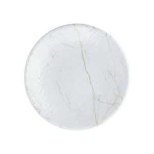 Melamine Plate Set, Microwave Safe Marble Design, Pack of 3