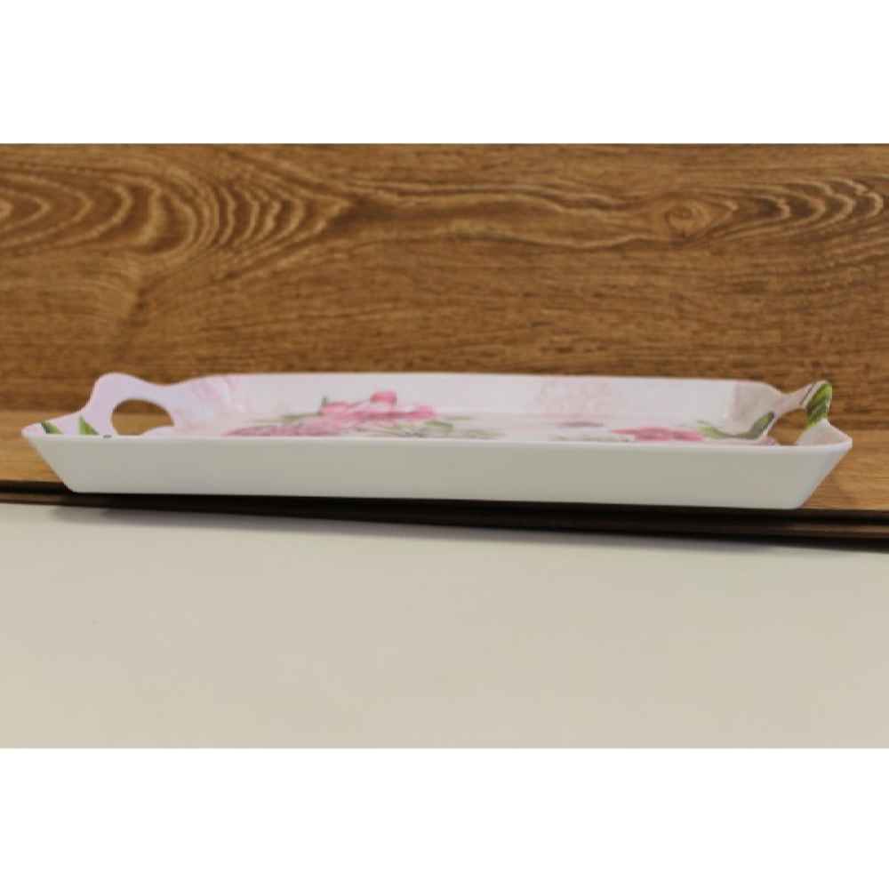 Lightweight Melamine Serving Tray – Floral Design Casual Tray