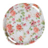 Casual Round Melamine Serving Tray - Durable Floral Tray