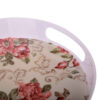 Casual Round Melamine Serving Tray - Multi-Use Floral Pattern Tray