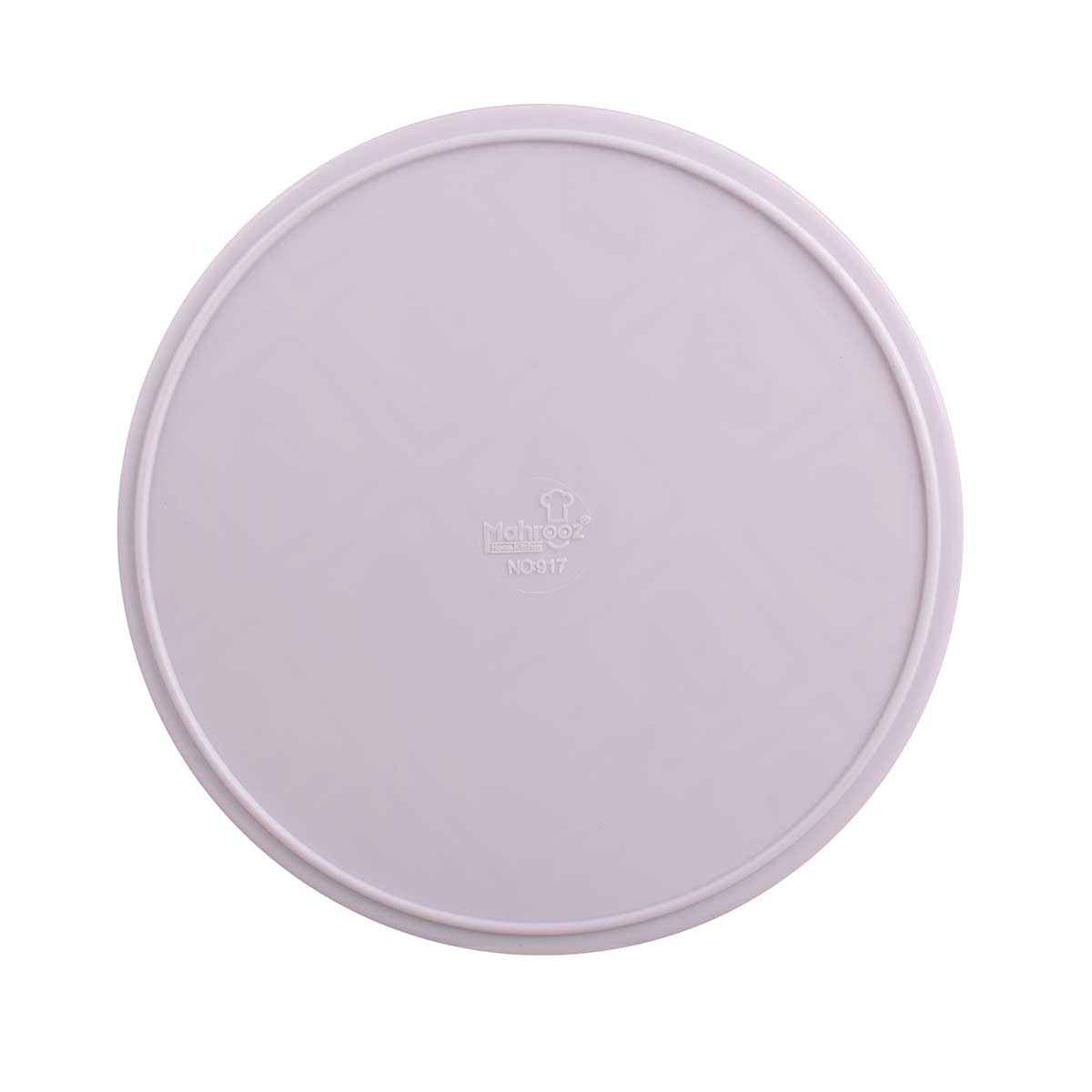 Casual Round Melamine Serving Tray – Leopard Pattern with Handle