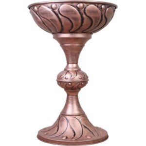 Metal Display Bowl Floor Stand for Nuts and Spices Model Patina