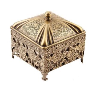 Metal Sugar Bowl with Lid Floral Design Diyana