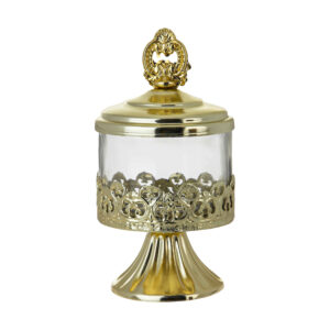 Metal Sugar Bowl with Lid Model Lux