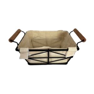 Metal Wire Fruit Basket With Handle And Detachable Cover
