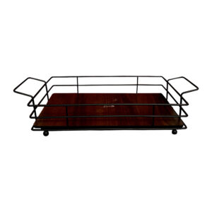 Metal Wire Fruit Basket With a Base & Handle