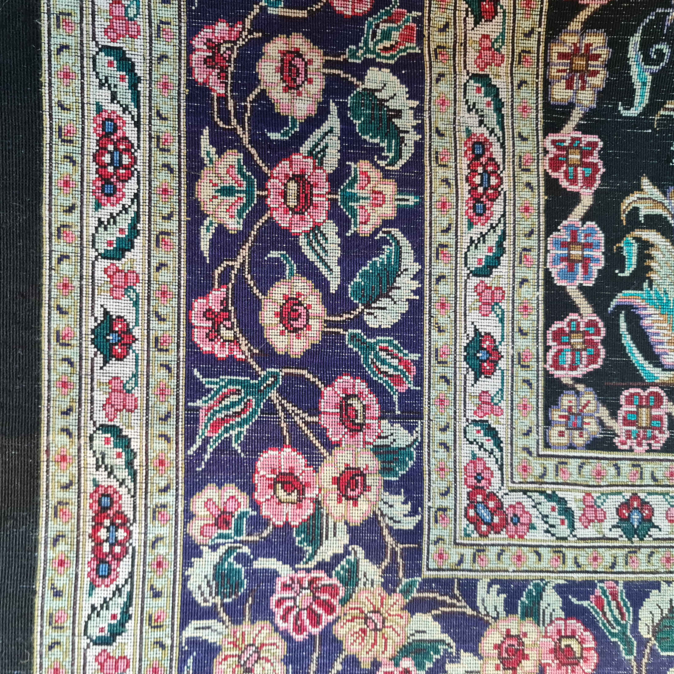 Hand-Knotted Persian Zanjan Pictorial Rug (Tree of Life Behesht Pattern) – Silk Art