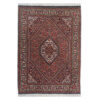 Hand-Knotted Persian Zanjan Masterpiece (Geometric Medallion / Herati) - Red Wool