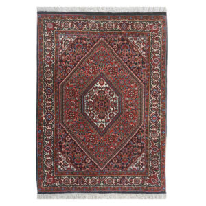 Hand-Knotted Persian Zanjan Masterpiece (Geometric Medallion / Herati) – Red Wool