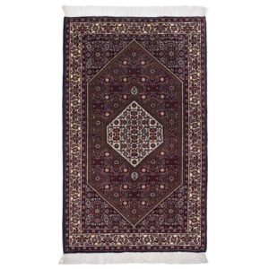 Hand-Knotted Persian Zanjan Sara Rug (Tribal Mahi Medallion / Herati) – Brown Wool