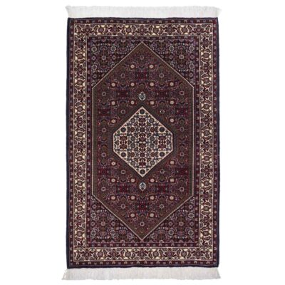 Hand-Knotted Persian Zanjan Sara Rug (Tribal Mahi Medallion / Herati) - Brown Wool