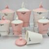Porcelain Storage Jar - Stylish Storage for Coffee, Tea, & More, Embossed Yuna