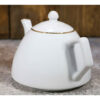 Porcelain Serving Teapot Golden Line Design Royal