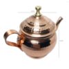 Copper Saffron Infuser Teapot Handcrafted Using Hammering Technique