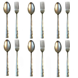 Spoon and Fork Flatware Set Dishwasher Safe 12 Pcs Model Afshan