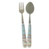 Spoon and Fork Flatware Set with Ceramic-handled Model Angel