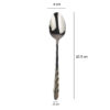 Spoon and Fork Flatware Set Golden Design 12 Pcs Model Linear