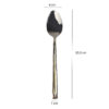 Spoon and Fork Flatware Set Golden Design 12 Pcs Model Paris