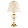 Classic Urn-Shaped Metal Table Lamp with Tapered Fabric Shade