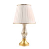 Classic Urn-Shaped Metal Table Lamp with Tapered Fabric Shade