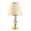 Classic Urn-Shaped Metal Table Lamp with Tapered Fabric Shade