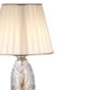 Classic Urn-Shaped Metal Table Lamp with Tapered Fabric Shade