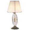 Classic Urn-Shaped Metal Table Lamp with Tapered Fabric Shade