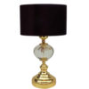 Minimalist Urn-Shaped Metal Table Lamp with Fabric Drum Shade