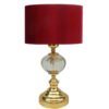 Minimalist Urn-Shaped Metal Table Lamp with Fabric Drum Shade