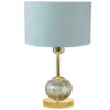 Minimalist Urn-Shaped Metal Table Lamp with Fabric Drum Shade
